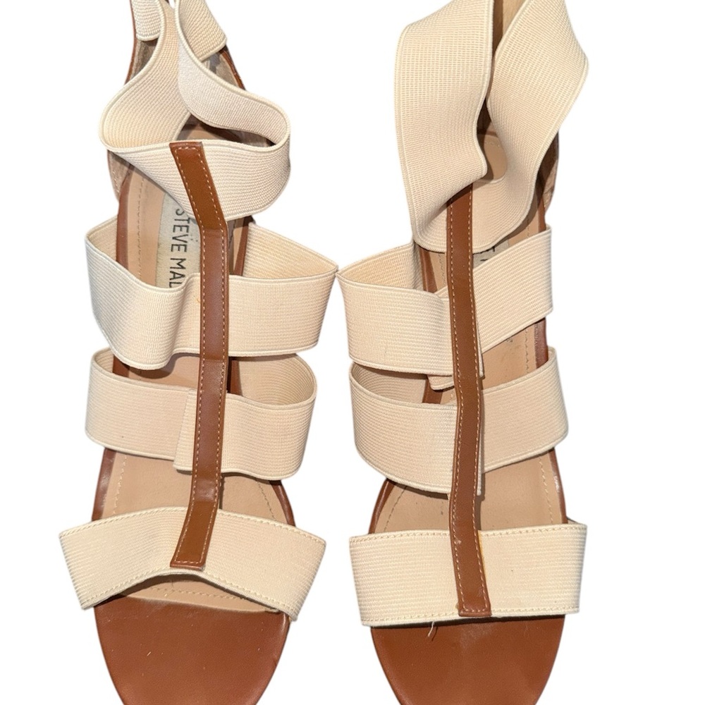 Steve Madden Women's Cream and Tan Sandals